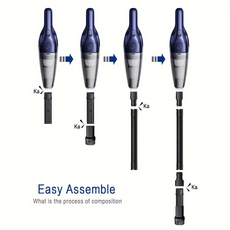 Wireless Handheld Vacuum Cleaner 5000PA Strong Suction USB Rechargeable for Car