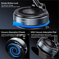 Car Mount Vacuum Magnetic Holder Strong Suction Rotate 360°