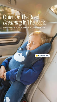 Cozy Cartoon Travel Pillow for Kids